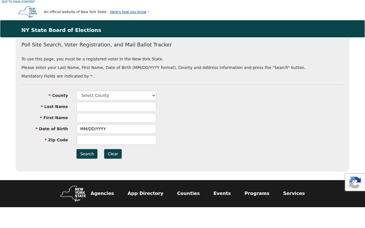 Kingston residents directory New York voter lookup fields